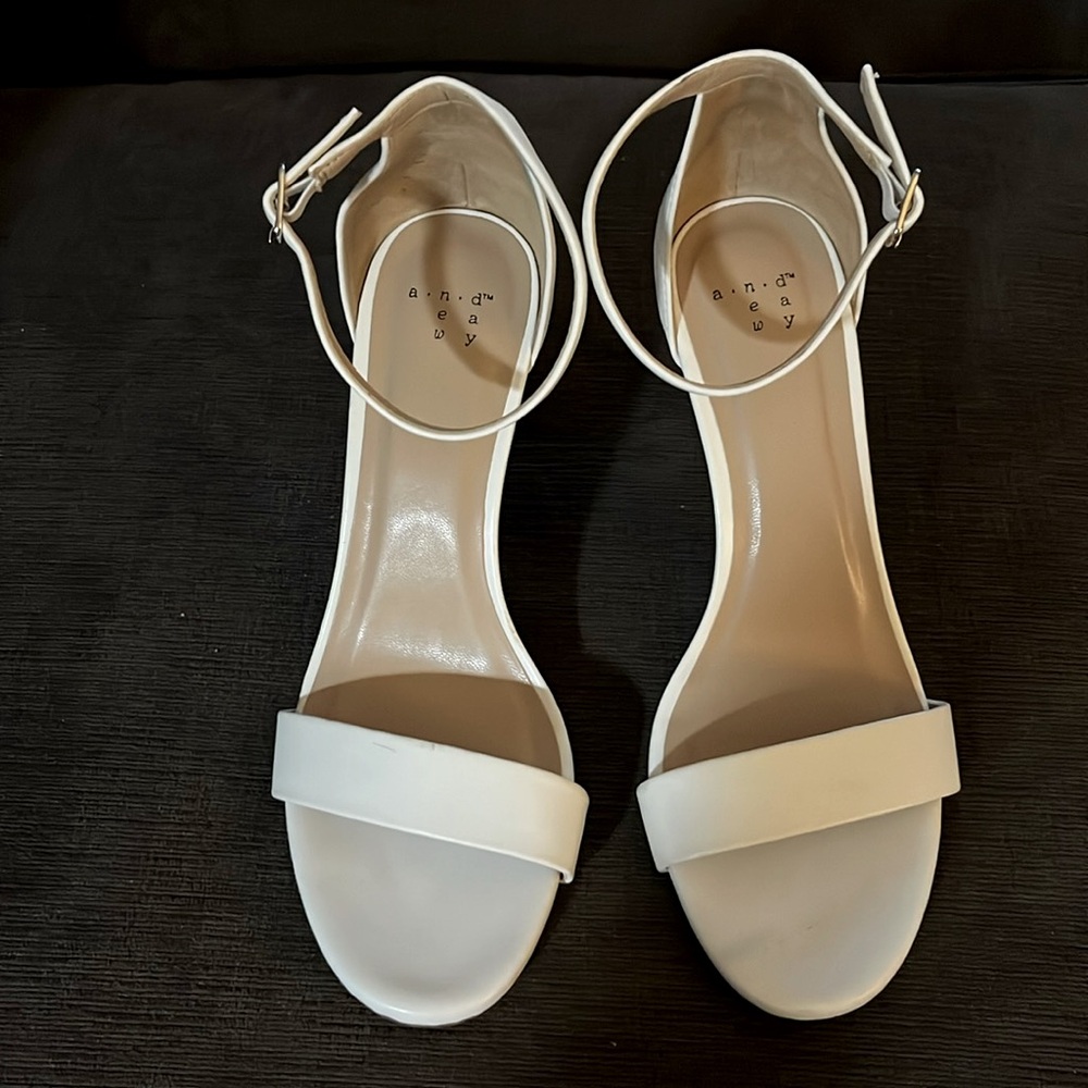 White Heels Size 8
